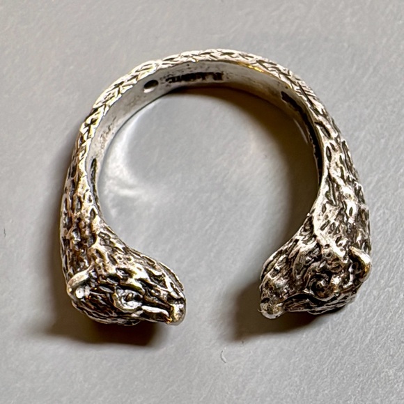 Sᴛᴇʀʟɪɴɢ Sɪʟᴠᴇʀ Fᴇʀʀᴇᴛ/Wᴇᴀsᴇʟ Wʀᴀᴘ Sᴛʏʟᴇ Rɪɴɢ - Picture 10 of 15